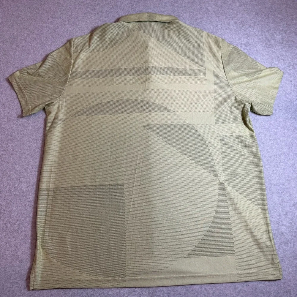 Adidas Mens 2XL NWT PGA Tour Scottsdale Jacquard Golf Polo Shirt Lime HA9164